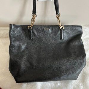 Coach Black Leather Tote